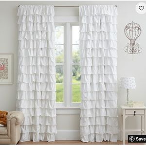 Pottery Barn Kids Ruffle Curtains